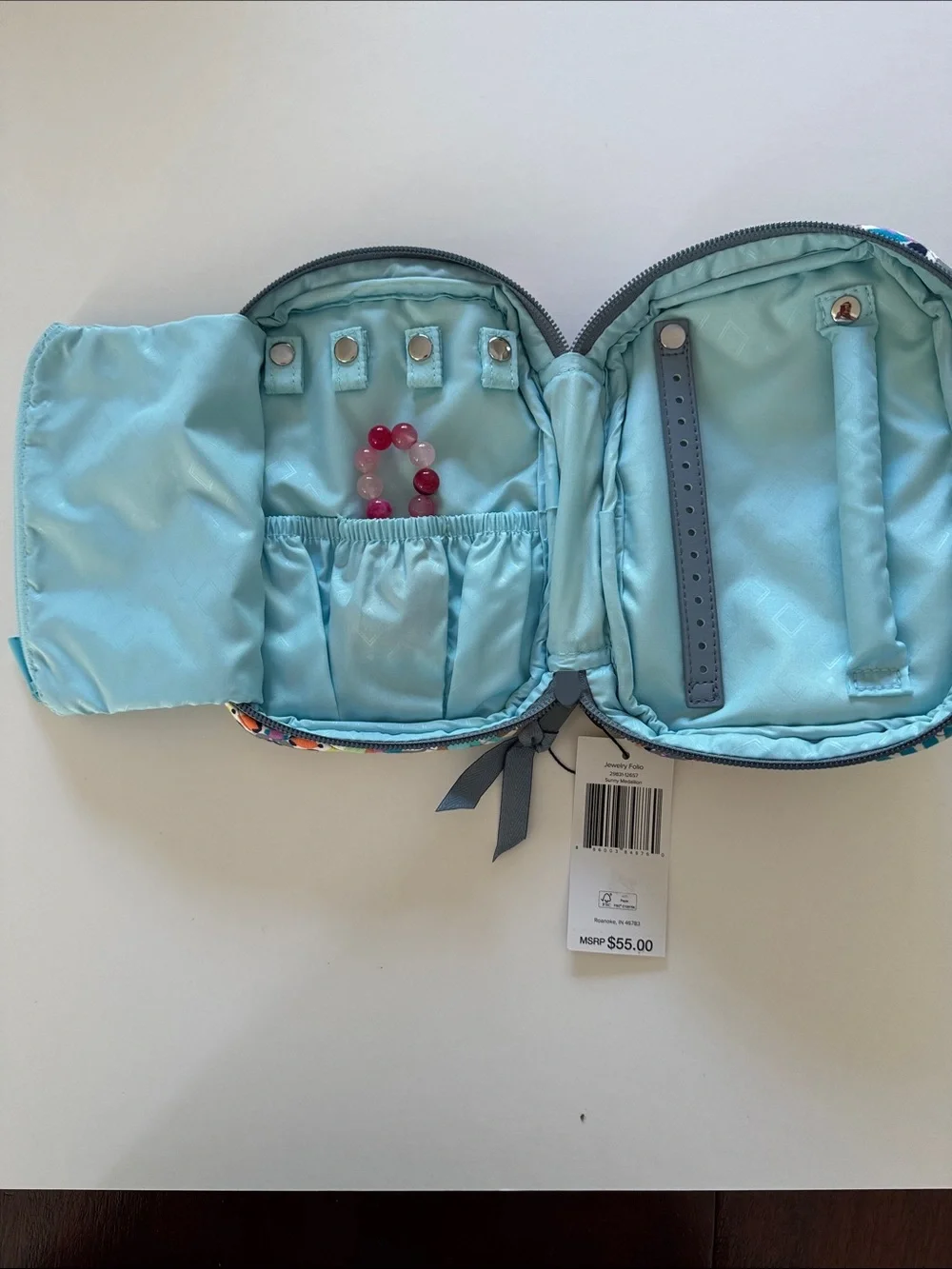 Vera Bradley NWT Travel Set - Jewelry Folio & Medium Cosmetic Case